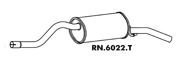 Silencioso Symbol 1.6 16V 2009 A 2014 Traseiro