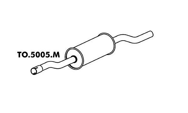 Silencioso Pick-Up Bandeirante Motor Mbb 90 Até 93 Intermediario