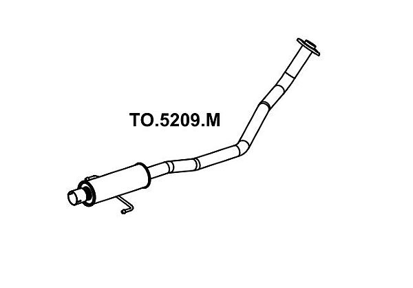 Silencioso Corolla 2.0 16V 2011 A 2014 Intermediario