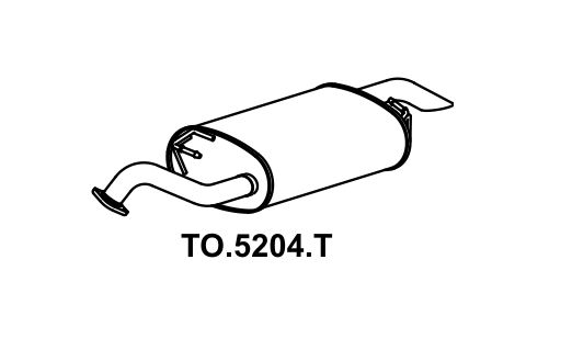 Silencioso Corolla 2.0 16V 2011 A 2014 Traseiro