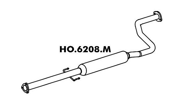 Silencioso Honda Civic 1.6 Lx / Ex 92 / 96 Intermediario