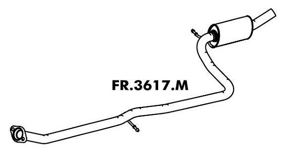 Silencioso Ecosport 1.6 8V Zetec Rocam 2009 A 2012 Intermediario