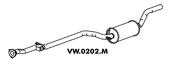 Silencioso Scort Gl / Ghia / Xr3 / Verona 1.8 92 Intermediario