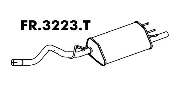 Silencioso Escort/ Sw 1.8 16V Zetec 97 A 2003 / 1.6 16V 2000 A 2003