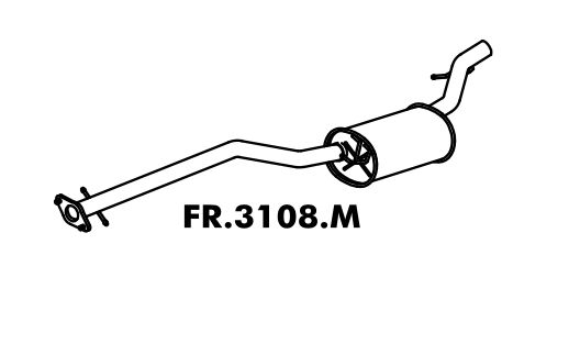 Silencioso Focus Hatch / Sedan 1.6 Rocam 2003 A 2009 Intermediario