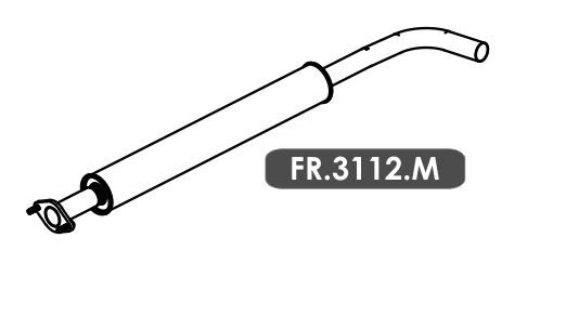 Silencioso Focus 1.6 16V / 2.0 16V Hatch / Sedan 2010 A 2013 Intermediario