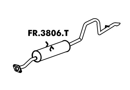 Silencioso Ranger Ranger 2.8L Turbo Diesel Maxion C. Simples / C. Dupla / Sup. Cabine 4X2 / 4X4 2001 A 2006