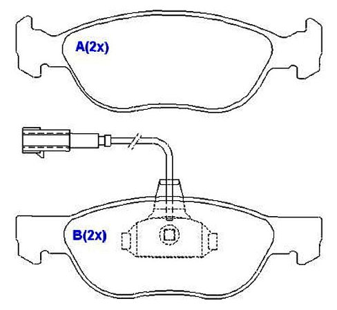Pastilha De Freio  Marea