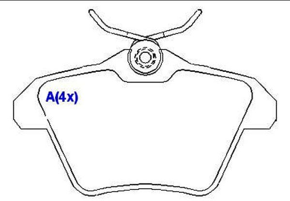 Pastilha Freio Alfa Romeo Traseira Sistema Girling 1007 SYL