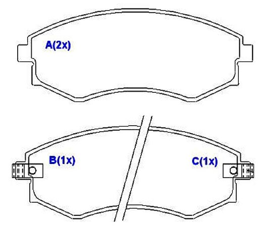 Pastilha Freio Hyundai Elantra Dianteira Sistema Sumitomo 1022 SYL