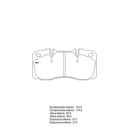 Pastilha Freio Iveco Daily Dianteira Sistema Girling 1268 SYL