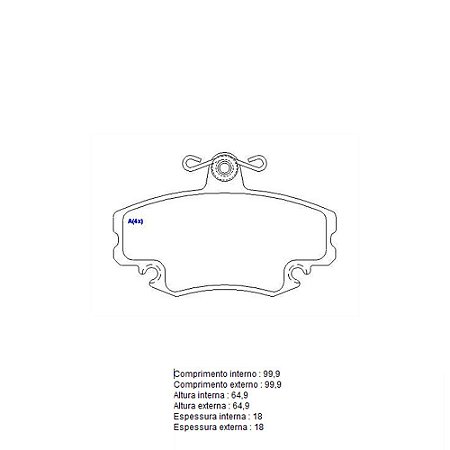 Pastilha Freio Clio/Megane/Logan Dianteira Girling 1357 SYL