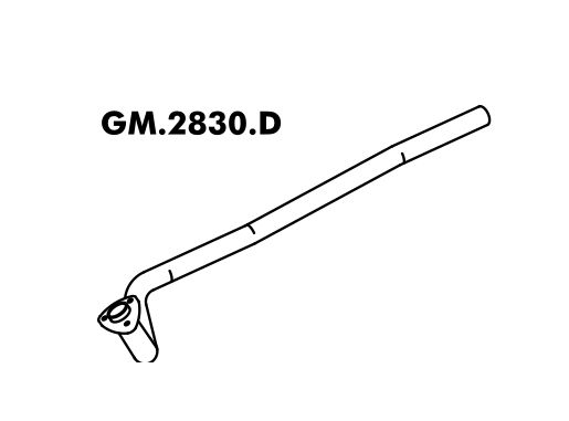 Tubo Escapamento A20 / C20 / D20 Bonanza Motor Aspirado 93 Em Diante