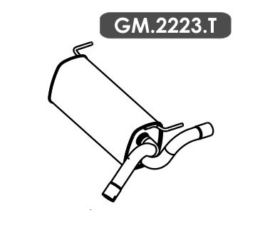 Silencioso Cruze 1.8 16V Hatch / Sedan Automático / Mecânico 2012 Em Diante Traseiro