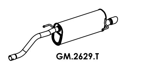 Silencioso Spin 1.8 2012 Em Diante Traseiro