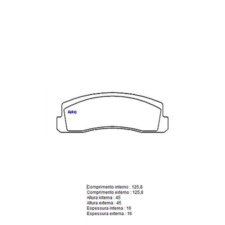 Pastilha Freio Lada Niva Dianteira Bendix 1441 SYL