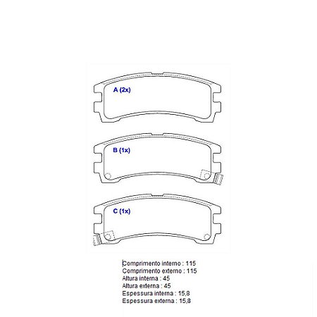 Pastilha De Freio Nissan