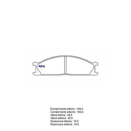 Pastilha De Freio Nissan Frontier Syl 4178