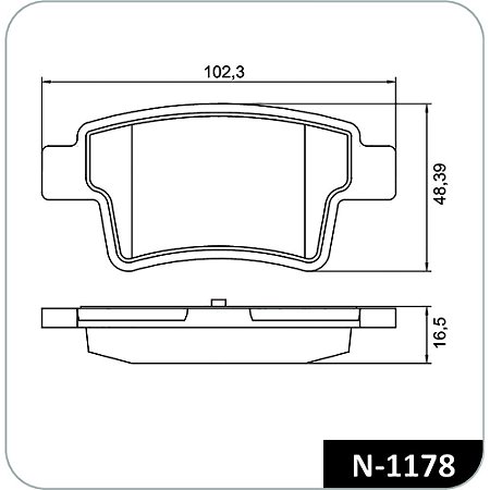 Pastilha Freio Citroen C4/Peugeot 408 Traseira Teves N1178 Cobreq