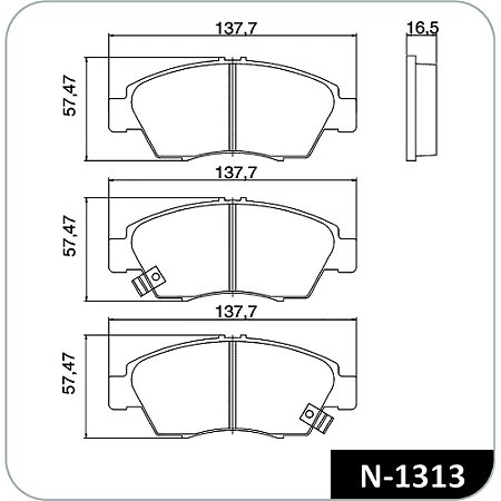 Pastilha Freio Honda Civic Dianteira Alarme Sumitomo N1313 Cobreq