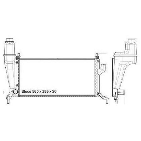 Radiador Celta Agua C/ Ar
