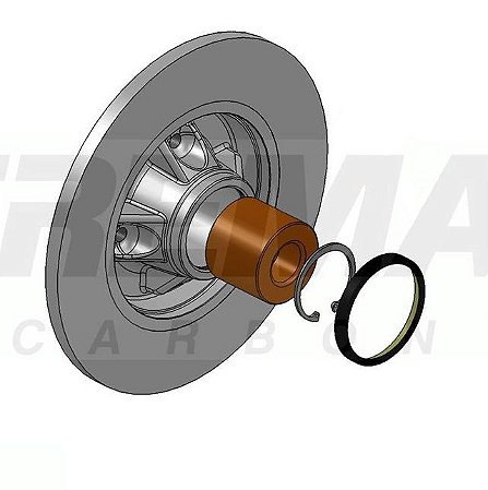 Disco Freio Citroen C4 Traseiro Solido C/ Cubo BD5023KT Fremax Kit