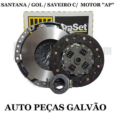 Kit Embreagem Belina/Gol/Santana Plato/Disco/Rolamento 6213003000 Luk