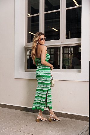 Vestido Midi Resort Verde