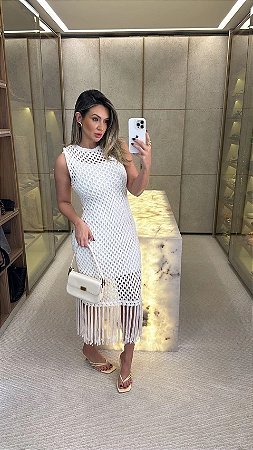 Vestido de Tricot Noronha Branco