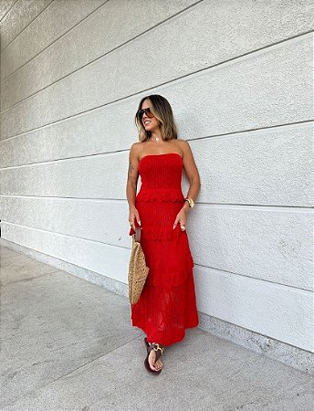 Vestido Renda Vermelho