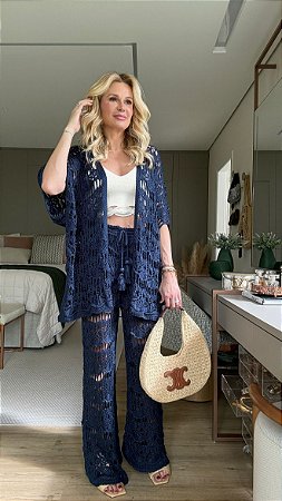 Conjunto Crochê Azul