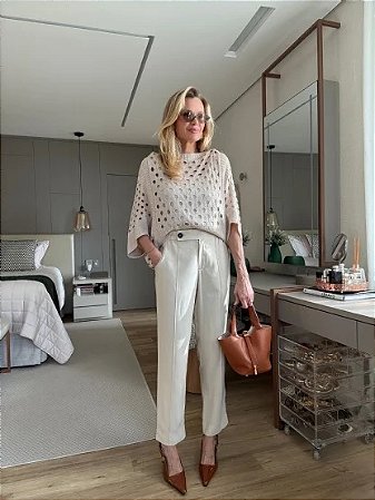 Blusa de Tricot Laise Areia