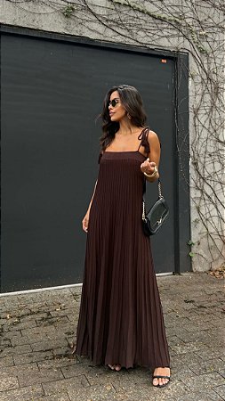 Vestido Grécia Marrom