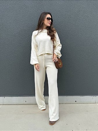 Conjunto de Tricot Aurora Off White