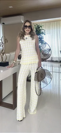 Conjunto Missoni Amarelo