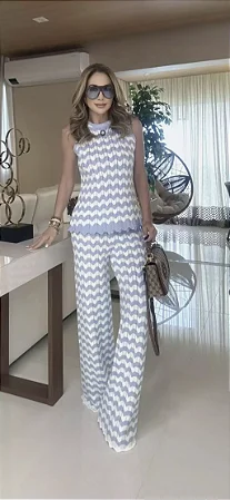 Conjunto Missoni Azul