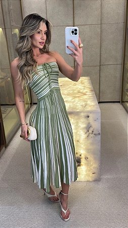 Vestido Midi Ariel Verde