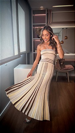 Vestido Midi Ariel Amarelo