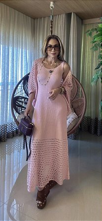 Conjunto Midi Laise Rosa