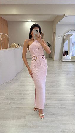 Vestido Midi Marbella Rosa