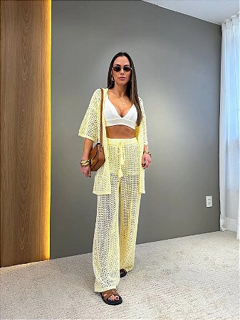 Conjunto de Crochê Ibiza Amarelo