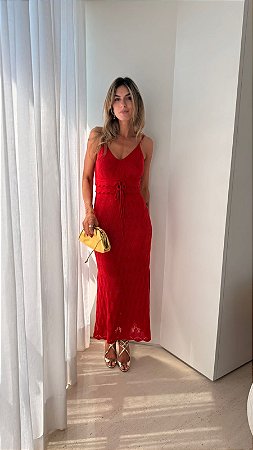 Vestido Midi Blessed Vermelho