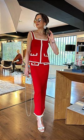 Regata Bicolor Vermelha