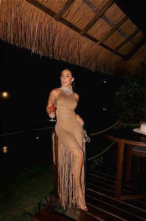 Vestido Trancoso Franjas