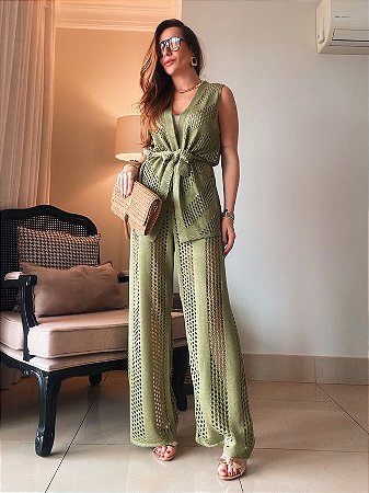 Conjunto de Tricot Laise Verde