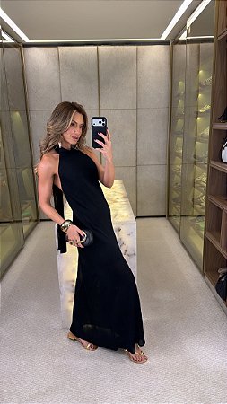 Vestido Longo Amalfi Preto