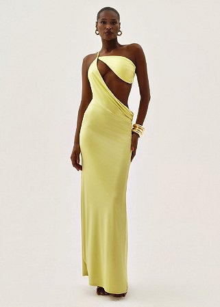 Vestido Cecília Assimétrico Verde