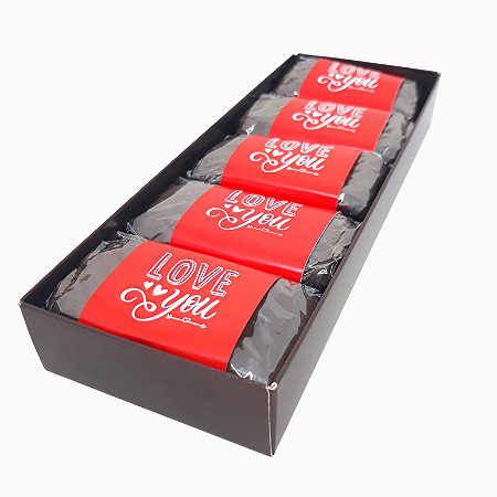 Caixa 5 Pães de Mel Doce de Leite - Love