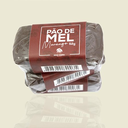 Pão de mel com recheio de morango | 1 unidade