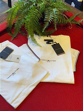 Camiseta Tommy Logo Tipped Tee Masculina 2